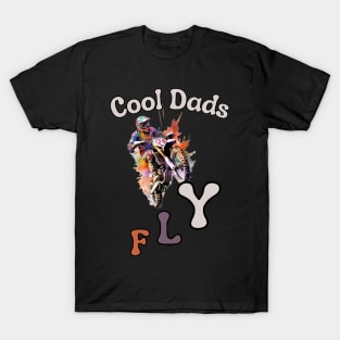 Motocross Cool Dad Dirt Bike Racer T-Shirt